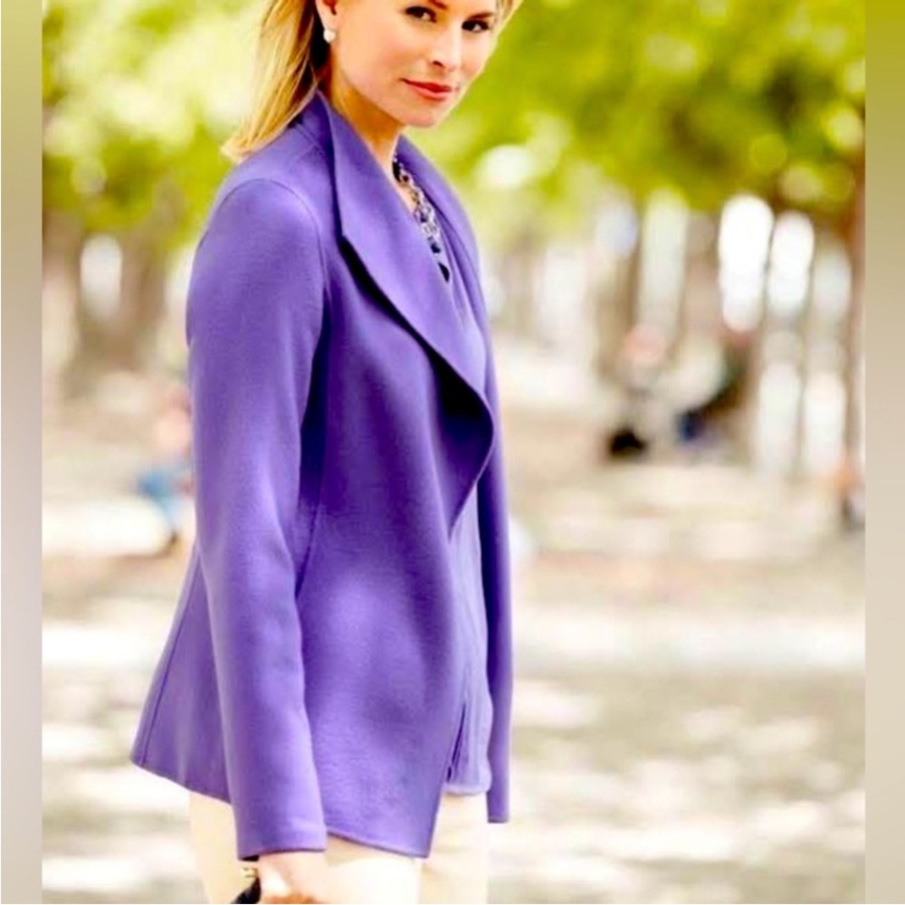 BNWOT Talbots double face wool like purple/periwinkle/orchard in color